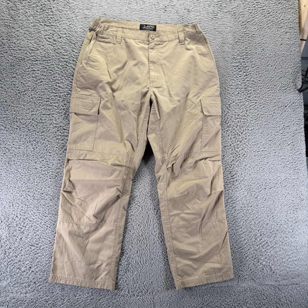 La Police Gear Core Pant Mens 38x30 Brown Cotton Ripstop Cargo Straight Tactical